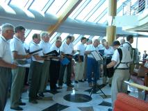 Närpes Manskör sjunger på Hurtigrutten 2006